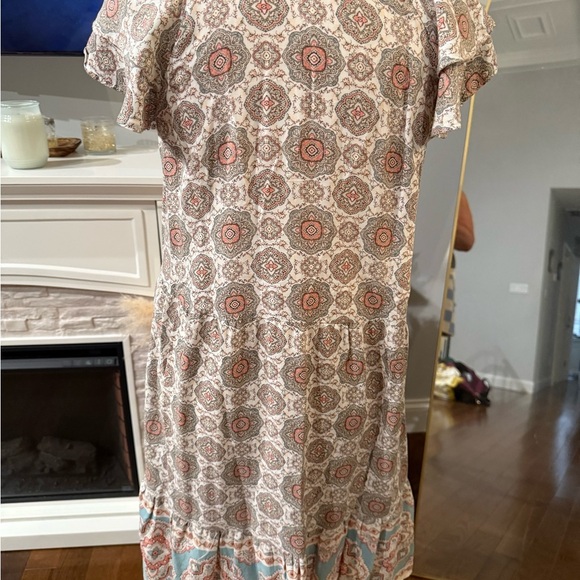 Blu Pepper Multicolor Soft Patterned Mini Dress - Picture 3 of 8